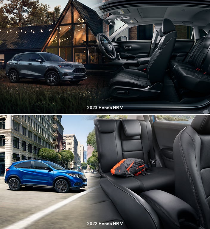 collage of Honda HR-V's interiors